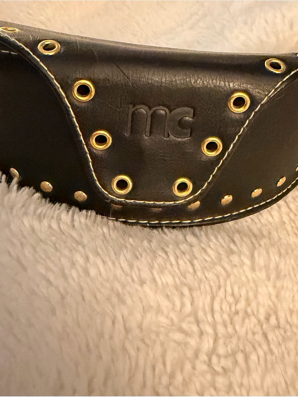 Vintage Marie Claire Sunglasses with Gold Accent case